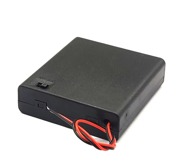 4 x AA Batterie Halter 3 V Mit Leitungen Draht EIN/Aus Schalter Schraube Kappe (Kopie)