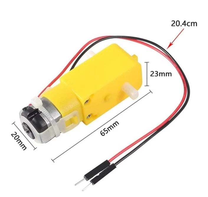 Motor Dual DC 3–6 V Getriebemotor 200 U/min Verhältnis 1:48 für Arduino DIY