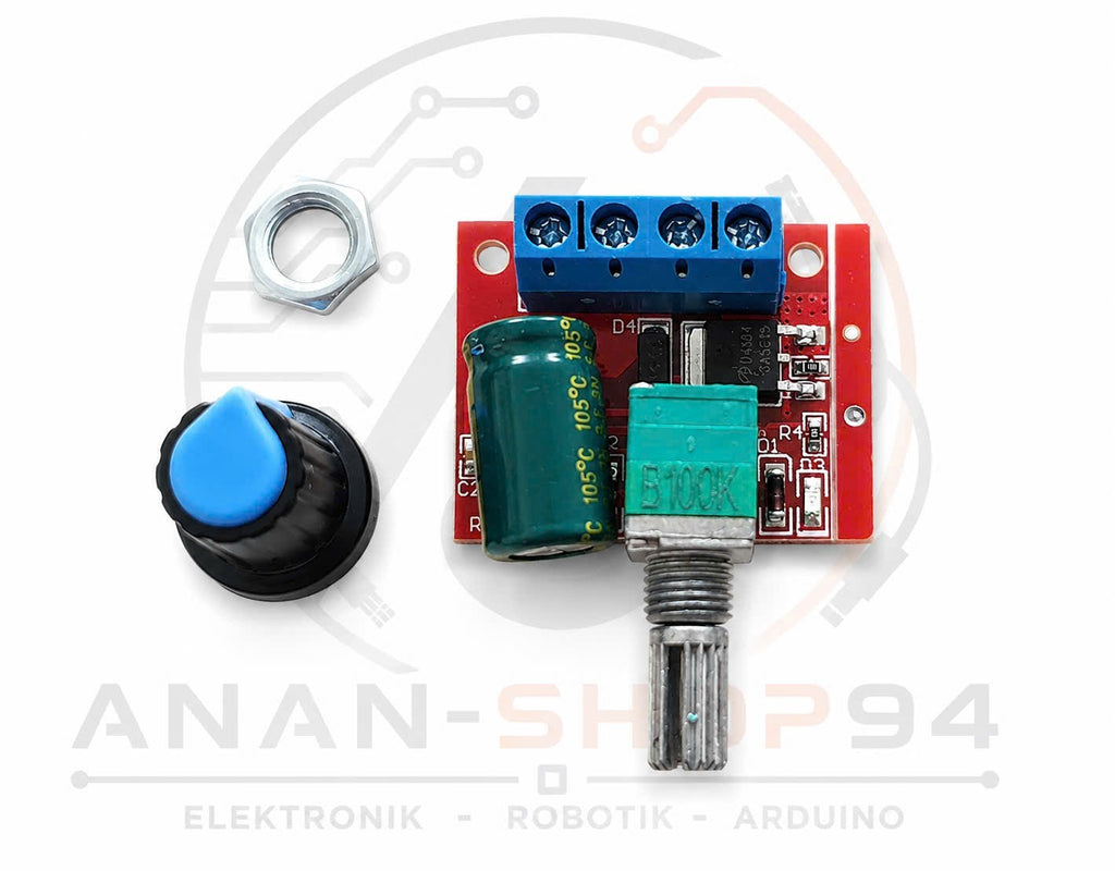1 x 5V-35V 5A Spannungsregler PWM DC Motor Drehzahlregler Gouverneur Stufenlos