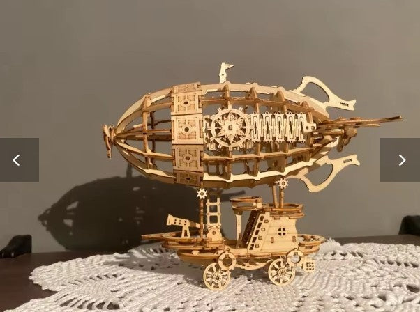 Luftschiff 3D Holzpuzzle Maßstab Modell, DIY Modellbausatz, Handwerk Geschenk