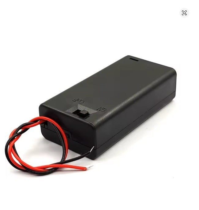 2 x AA Batterie Halter 3 V Mit Leitungen Draht EIN/Aus Schalter Schraube Kappe