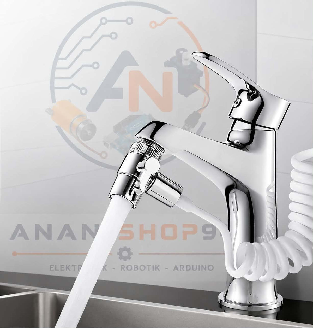 Universal Wasserhahn Schalter Adapter Küche Waschbecken Splitter Umlenker
