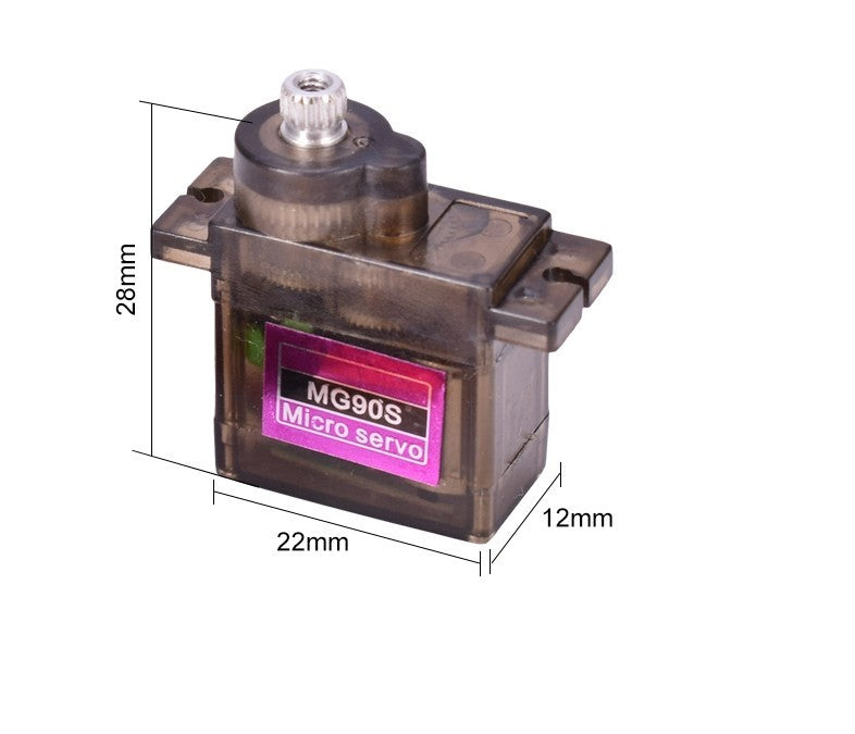 1 Stück Micro Servo Motor MG90S 14g 180° Metallgetriebe