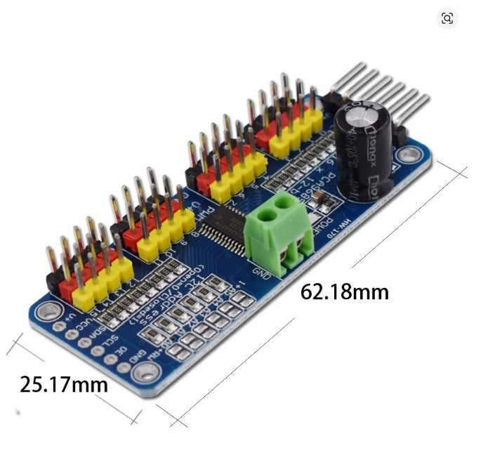 1 Stück PCA9685 Schnittstelle 16 Kanal 12-Bit PWM für Arduino/Raspberry