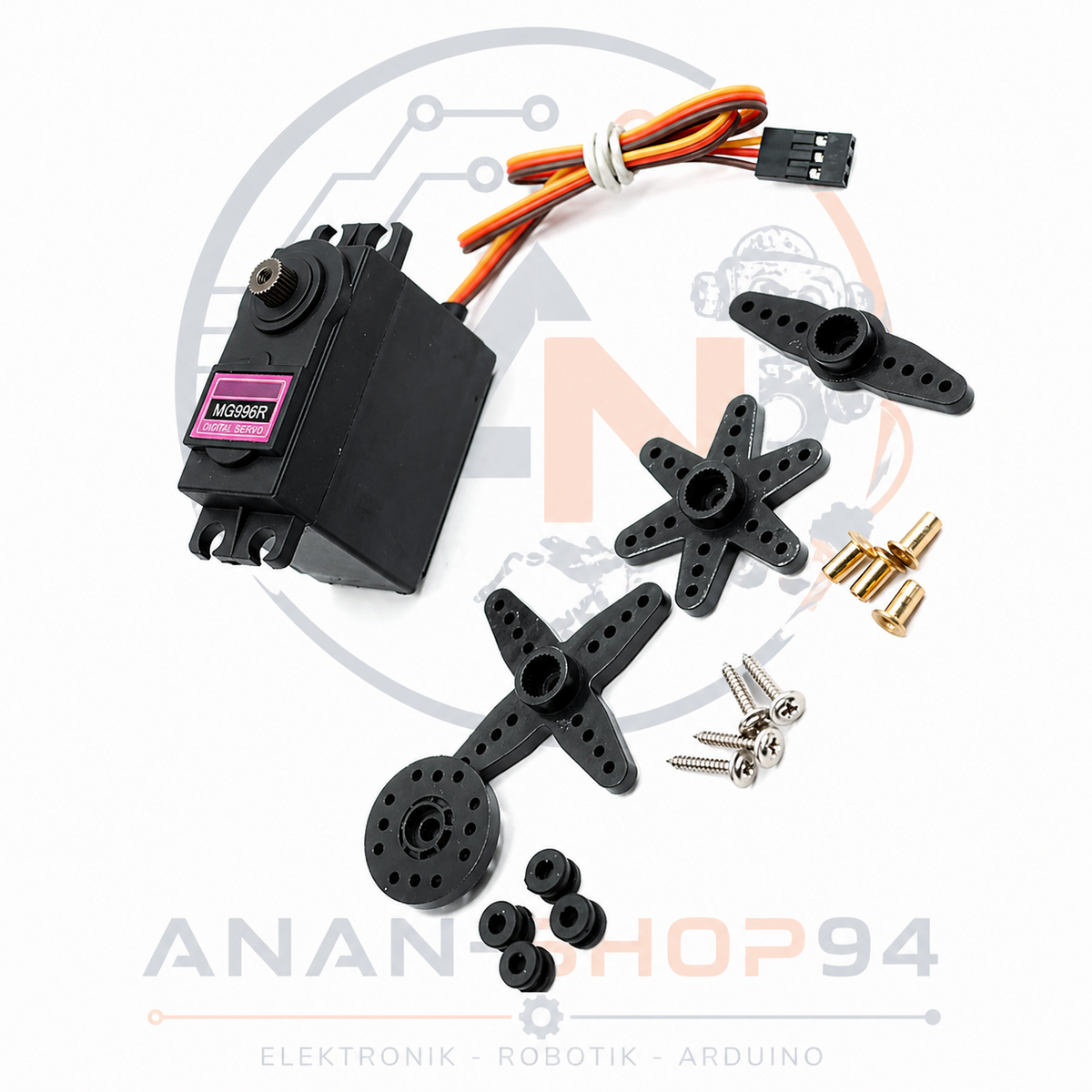 4 Stück Servo MG996R 11 kg High Torque Metal Gear 180° Für RC Auto/DIY Arduino
