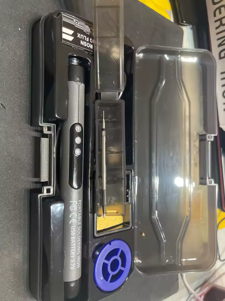 USB-Typ C Lötkolben-Set 60W, tragbar, 600 mAh Akku, einstellbare Temperatur