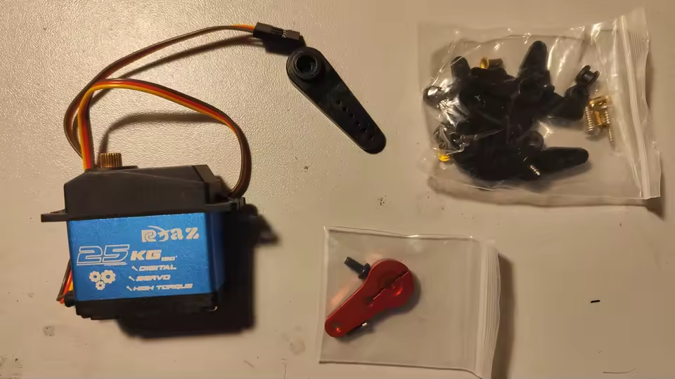 Servo 25 kg Metallgehäuse, Hochgeschwindigkeits-Metallgetriebe für Arduino DIY