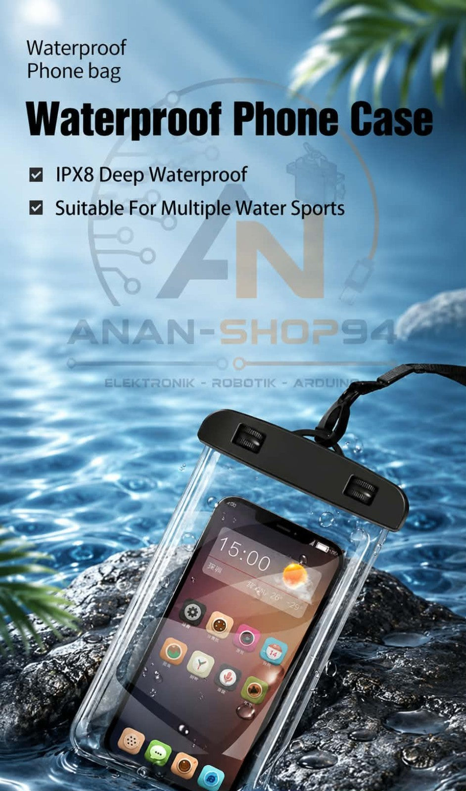 Universelle Unterwasser-Schutzhülle für Handy
