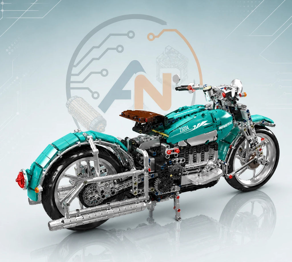 Mould King 23004 Technisches Auto-Spielzeug Motorrad-Bausteine Set