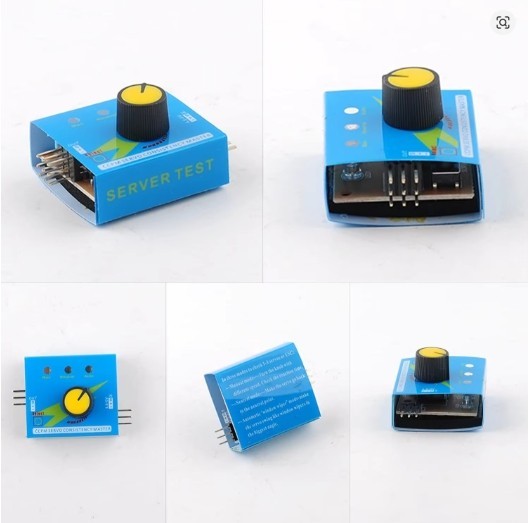3CH Digitaler Servotester + 4-Zellen-AA-Batteriehaltergehäuse für Servo