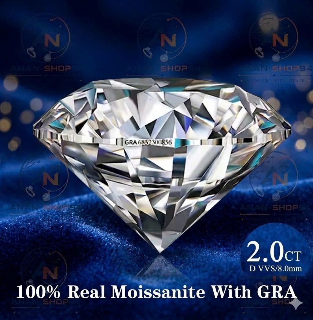 100% echte Moissanite Pass Diamant Tester Stift GRA Zertifikate D-VVS1-Clairezza