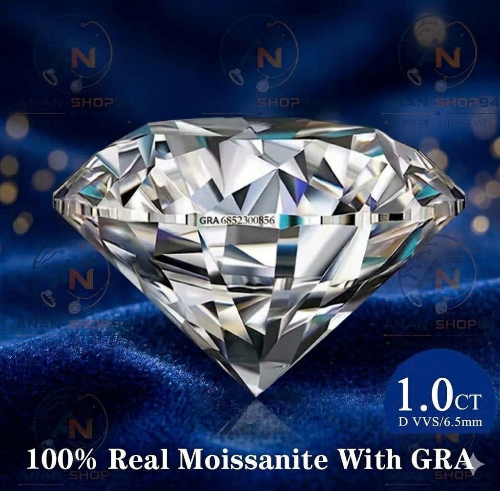 100% echte Moissanite Pass Diamant Tester Stift GRA Zertifikate D-VVS1-Clairezza