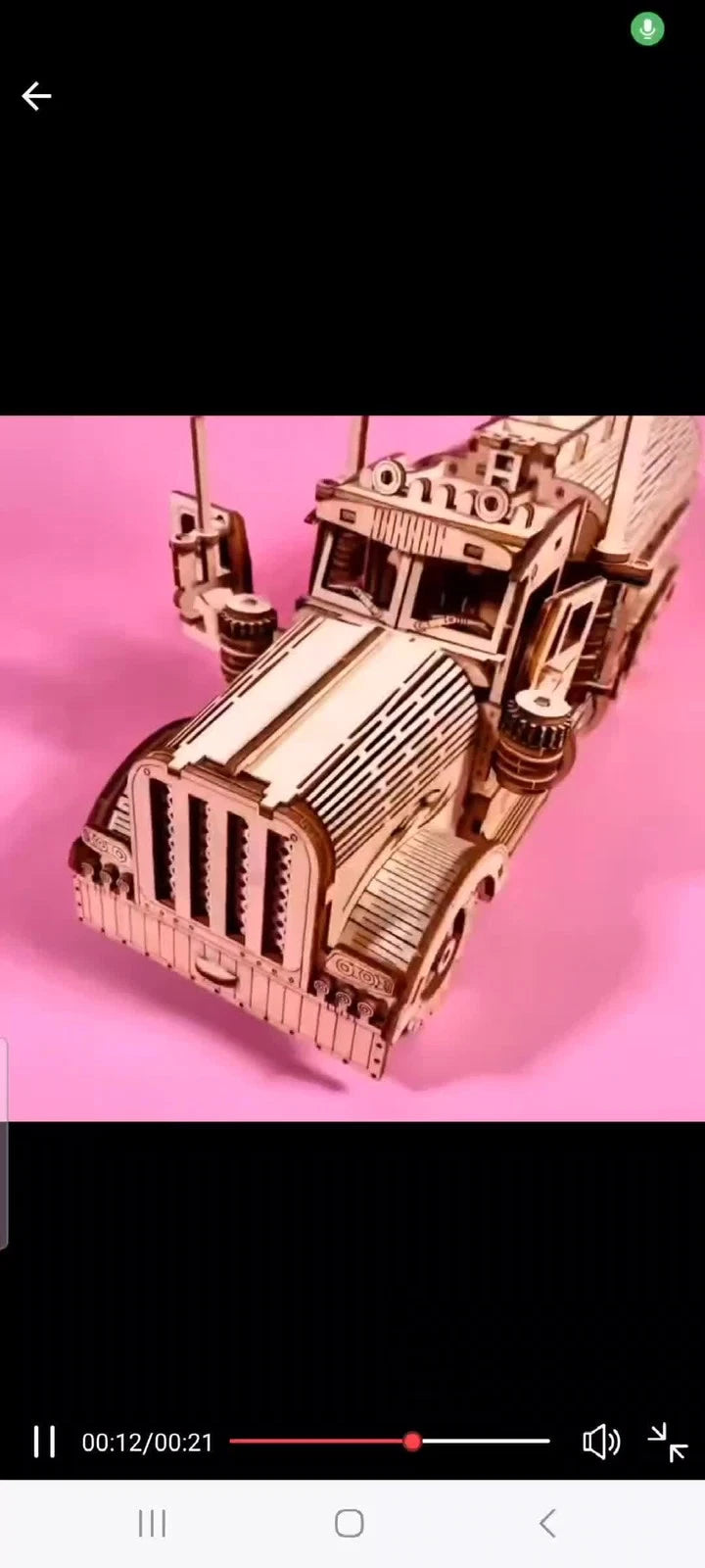 Holz Öl Tanker LKW Puzzle DIY Holz 3D LKW Montage Geburtstagsgeschenk