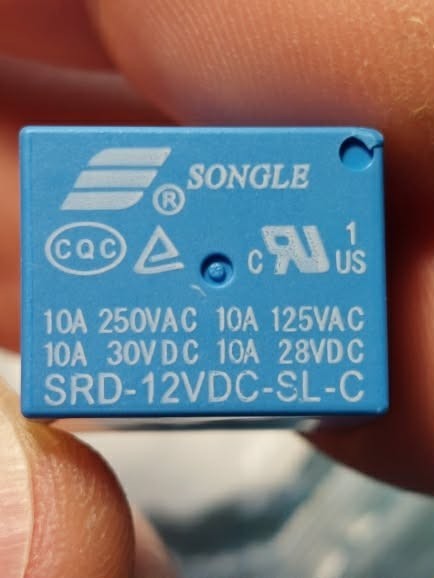 Relais der SL-C-Serie, 5-polig, 10 A, 5 V/12 V/24 V Spulenspannung