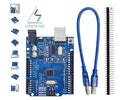 Entwicklungsboard R3 ATmega328P mit Stiftleiste und Kabel kompatibel Arduino Uno