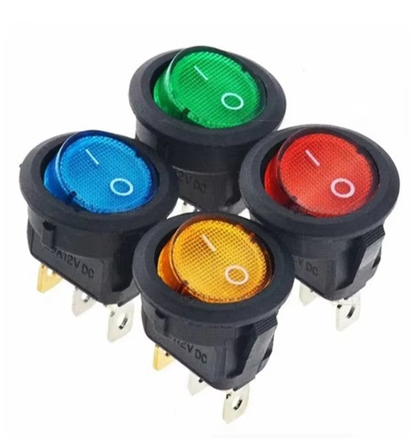 1 St1ck Wippschalter 20A 12 V mit LED F1r Haushalt Ein/Aus 3-Pin 2-Position