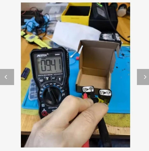 1 Stück LiitoKala 9V 1100mAh Li-Ionen-Akku USB Typ C wiederauflabar ohne kabel