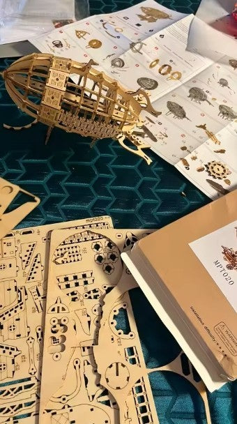 Luftschiff 3D Holzpuzzle Maßstab Modell, DIY Modellbausatz, Handwerk Geschenk