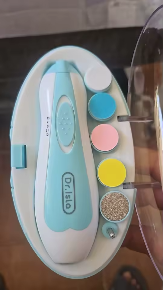 Elektrischer Baby-Nagelknipser, LED-Licht 4-Gang mit geringem Geräuschpegel