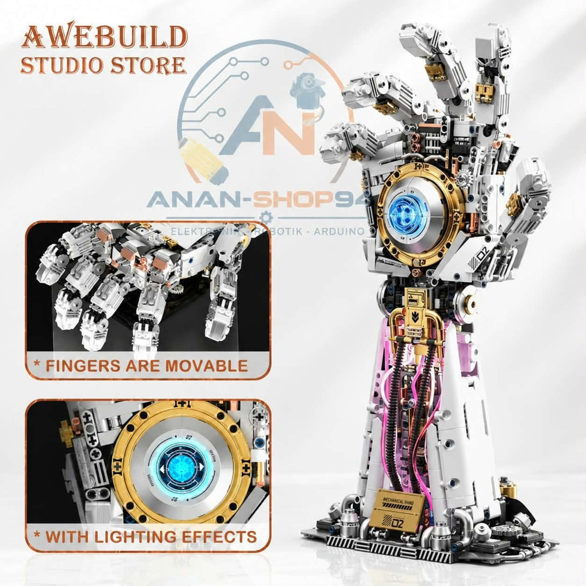 H1009 STEM-Programmierbares Bionic-Roboterarm mit LED Lichte
