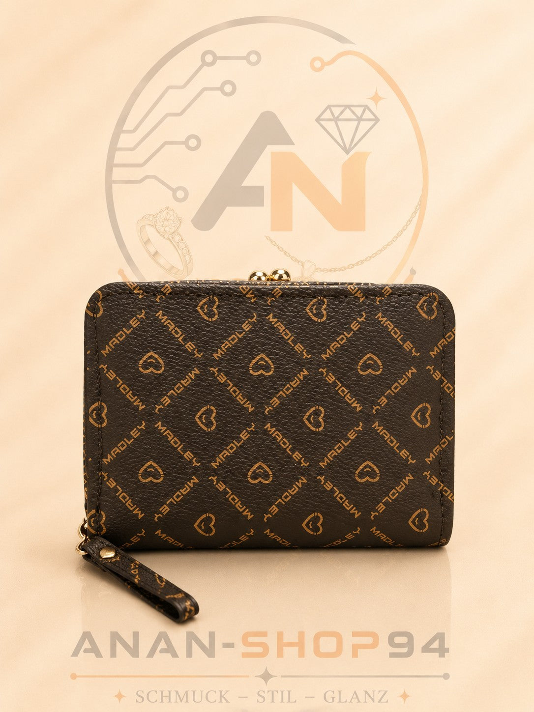Brieftasche große Kapazität Münz klammer Tasche Brief für Frauen