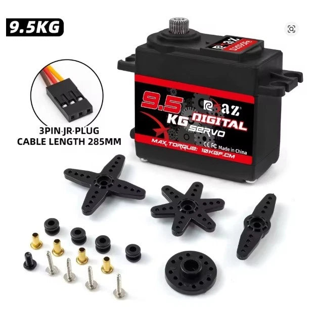 Servo 9,5 kg Metallgehäuse, Hochgeschwindigkeits-Metallgetriebe Arduino DIY