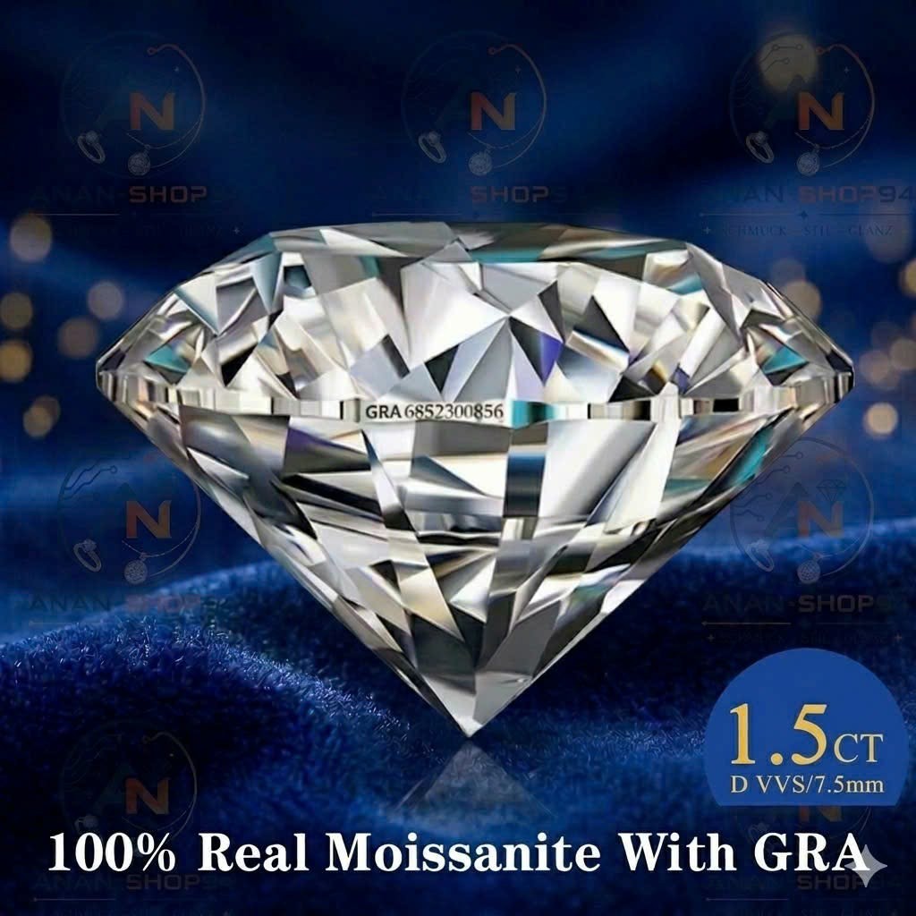 100% echte Moissanite Pass Diamant Tester Stift GRA Zertifikate D-VVS1-Clairezza
