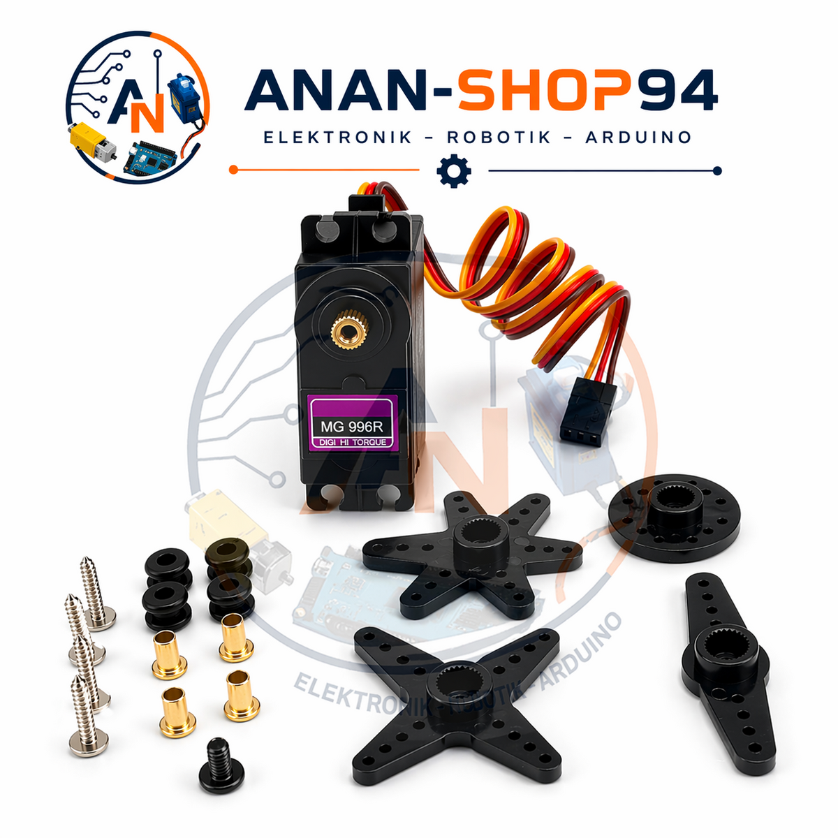 1 Stück Servo MG996R 13 kg High Torque Metal Gear 180° Für RC Auto/DIY Arduino