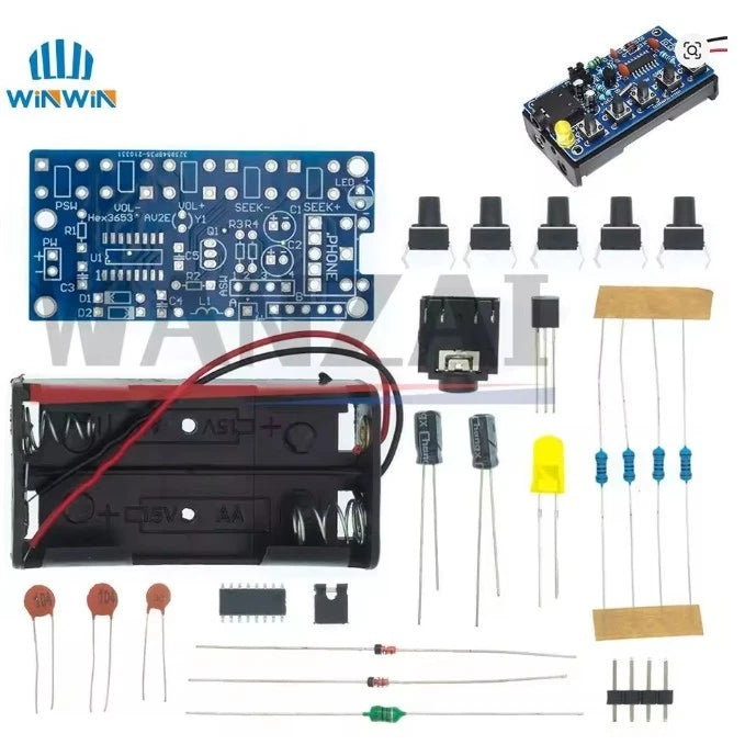DIY Kits Wireless Stereo FM Radio Empfänger Modul PCB 76 MHz-108 MHz DC 1,8-3,6V