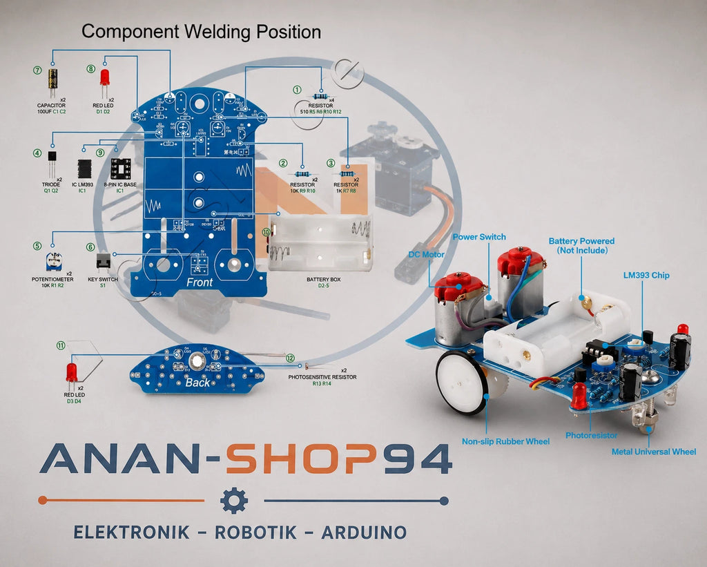 Praxis Löten Lernen Elektronik Kit Smart Car Löten Projekt Kits