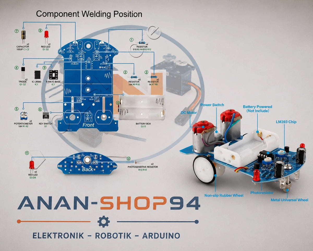 Praxis Löten Lernen Elektronik Kit Smart Car Löten Projekt Kits