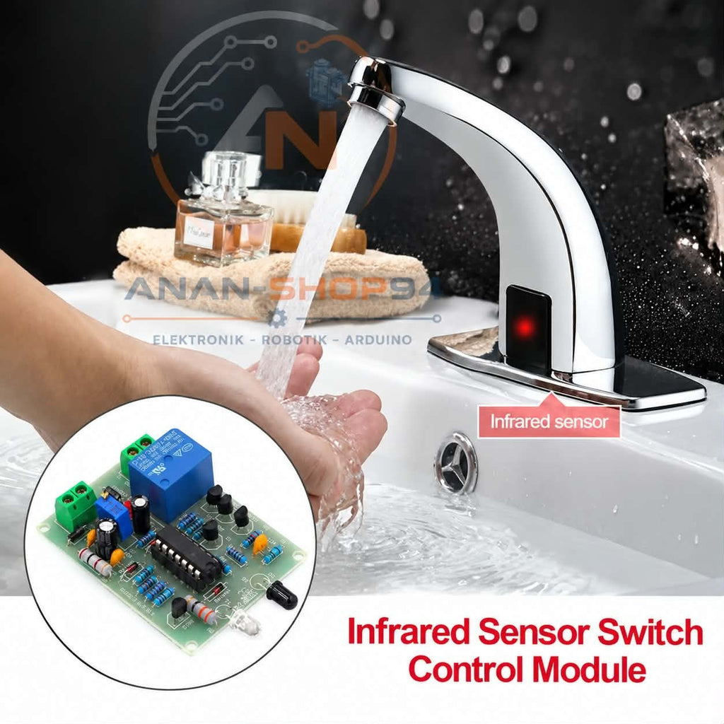 Automatisches Wasserhahn-Steuermodul, IR-Sensormodul DIY-Kit selber bauen