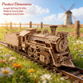 Zugpuzzle aus Holz zum DIY Holz 3D-Zug aus Holz Montage Geburtstagsgeschenk