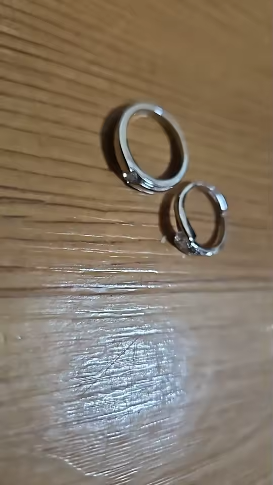 Neue 925 Sterling Silber Paar Ring 5A Zirkon für Frauen Männer Hochzeit / Party