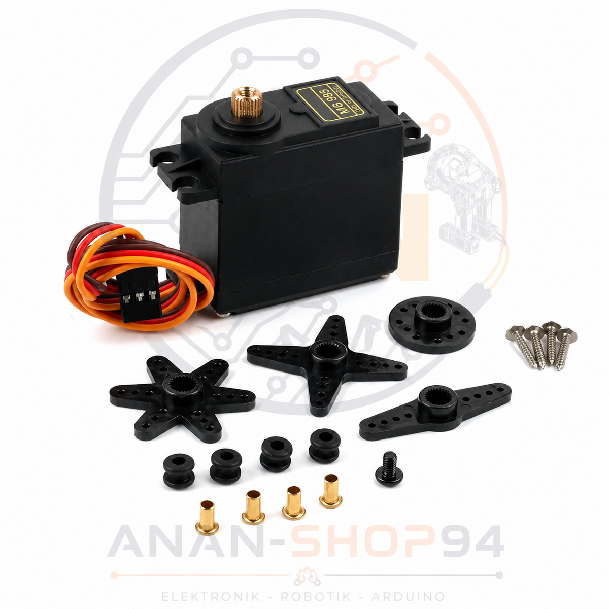 1 Stück Servo MG995 15 kg High Torque Metal Gear 180° Für RC Auto/DIY Arduino