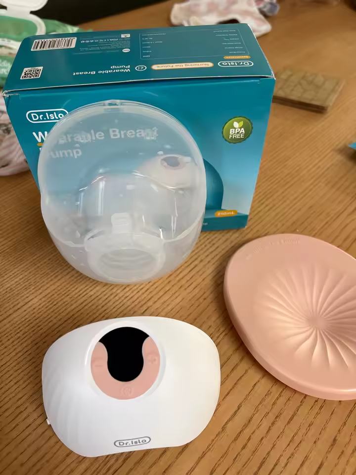 Tragbare Milchpumpe, freihändige elektrische Milchpumpen mit LED-Anzeige, 4 Modi