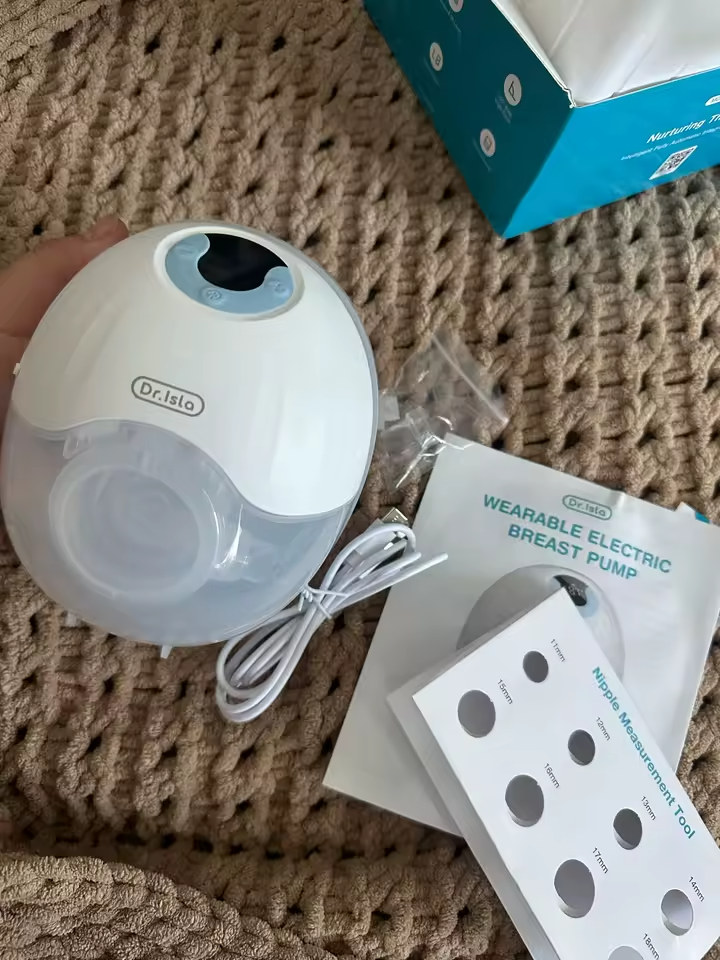 Tragbare Milchpumpe, freihändige elektrische Milchpumpen mit LED-Anzeige, 4 Modi