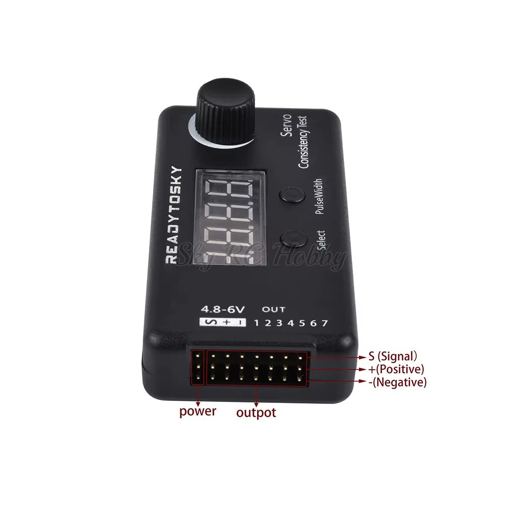 Servotester / ESC-Konsistenztester + 4-Zellen-AA-Batteriehaltergehäuse für Servo