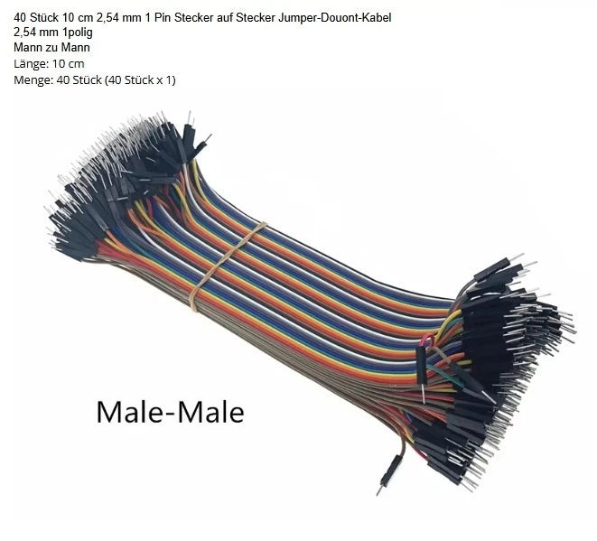 Dupont Stecker / Buchse 20 cm 40 Pin für Arduino DIY KIT