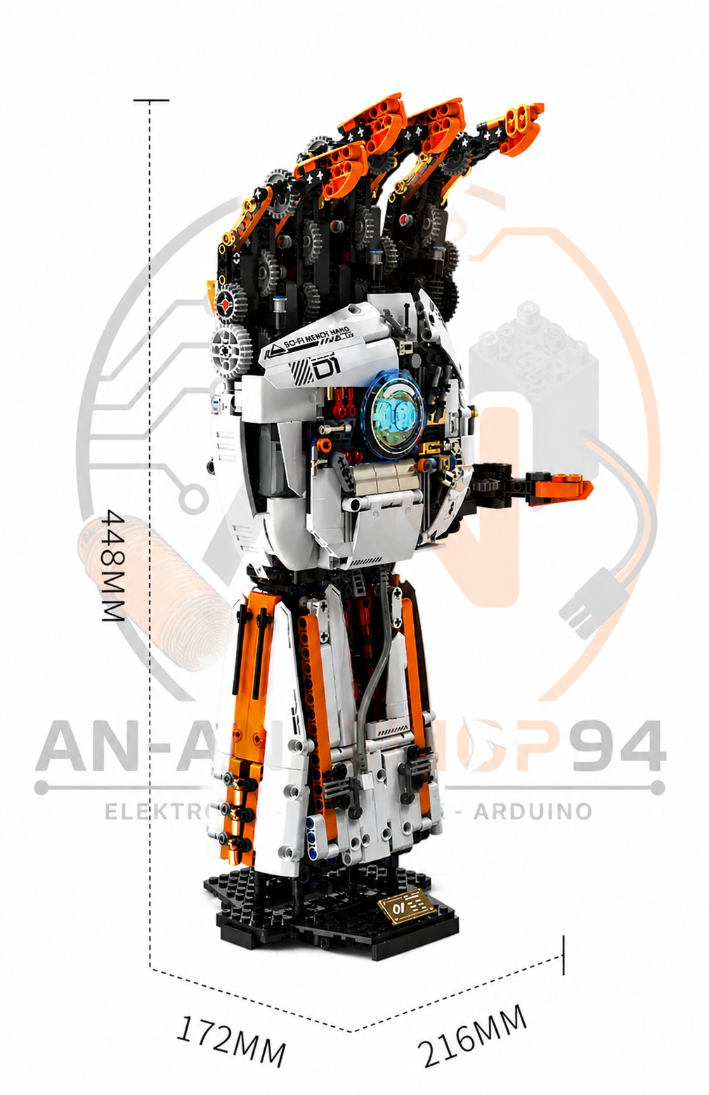 STEM-Programmierbares Bionic-Roboterarm, ferngesteuert mit Motoren