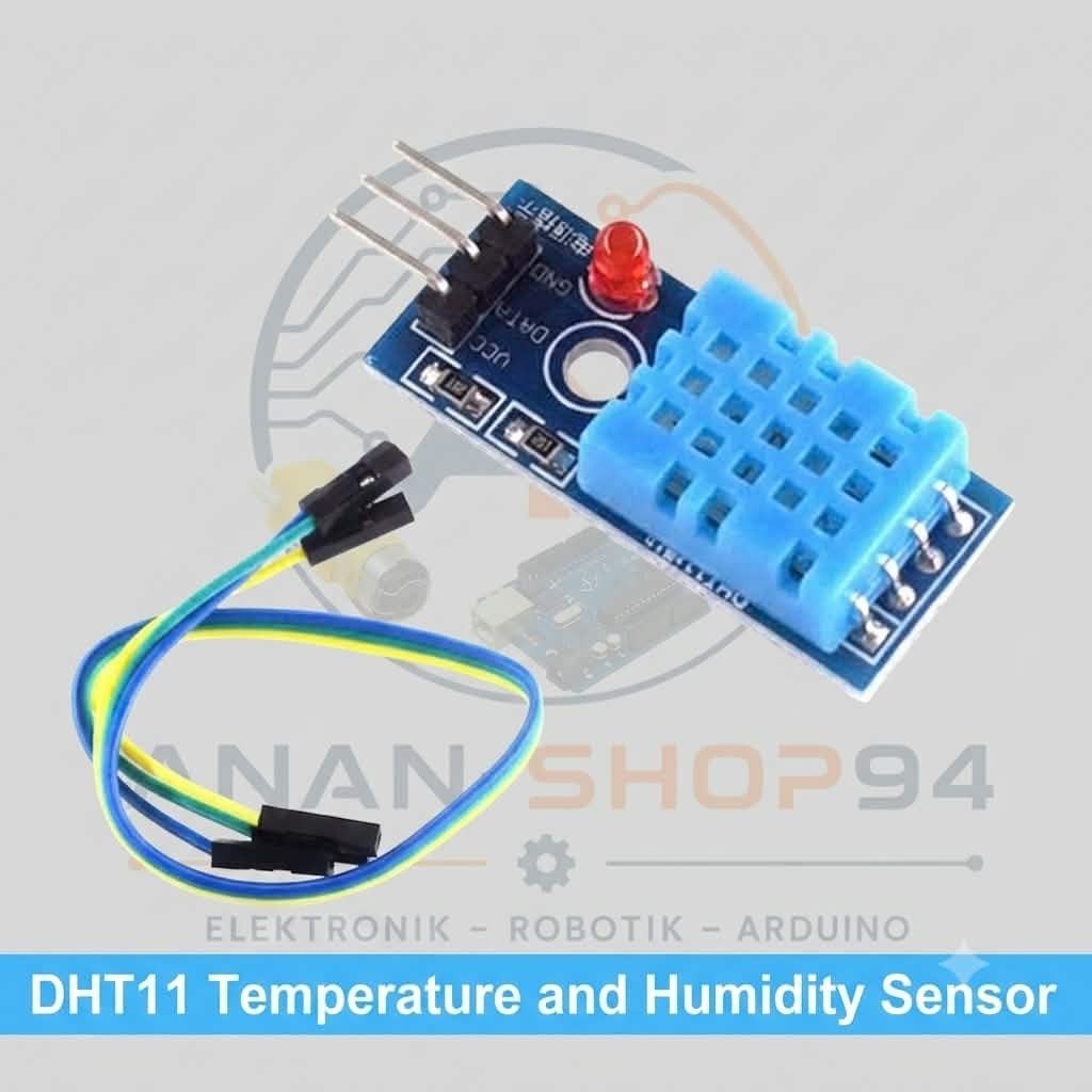Temperatur- & Feuchtigkeitssensor digital LED 3pin DHT11 PCB für Arduino