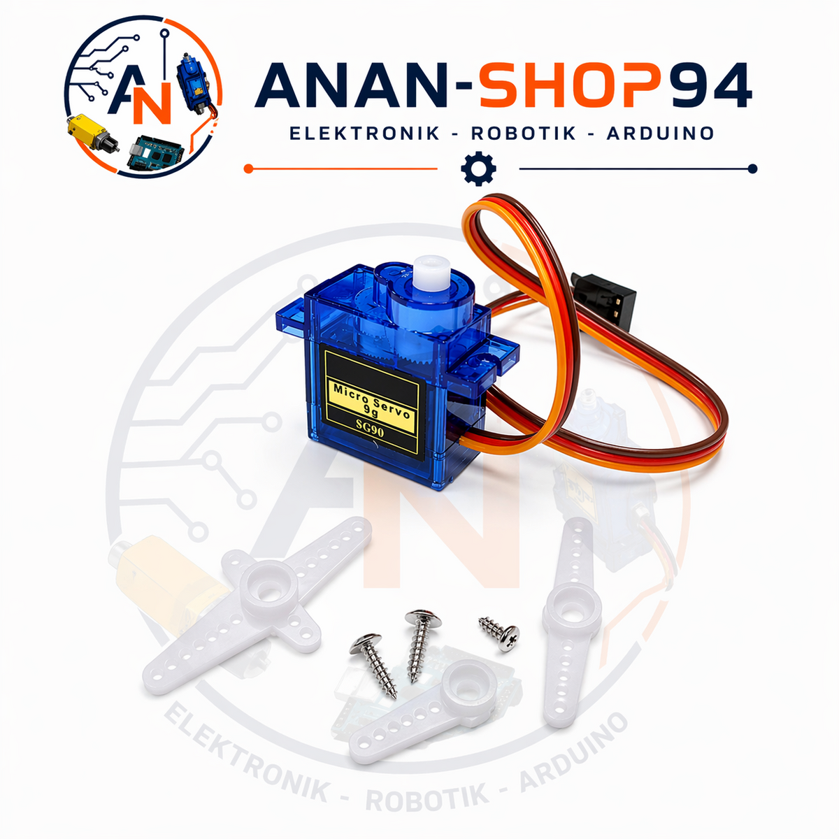 1 St1ck SG90 9G Micro Servo g 180° für RC Drohne / Auto / Flugzeug