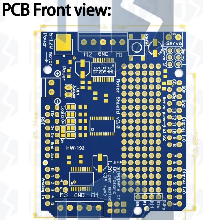Motor/Stepper/Servo/Robot Shield für UNO R3 EIN EINSATZ FÜR PCA9685PW