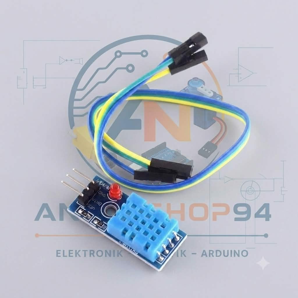 Temperatur- & Feuchtigkeitssensor digital LED 3pin DHT11 PCB für Arduino