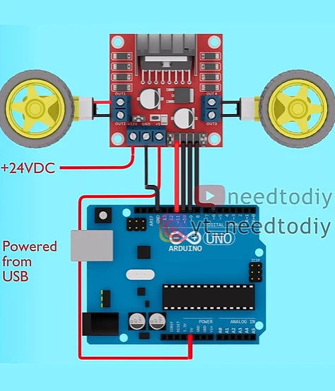 L298n Treiber platinen modul l298n Getriebemotor Smart Car Roboter