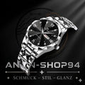 Herrenuhr Night Glow Doppelkalender Quarzwerk 41mm Edelstahl Mode Business Uhr